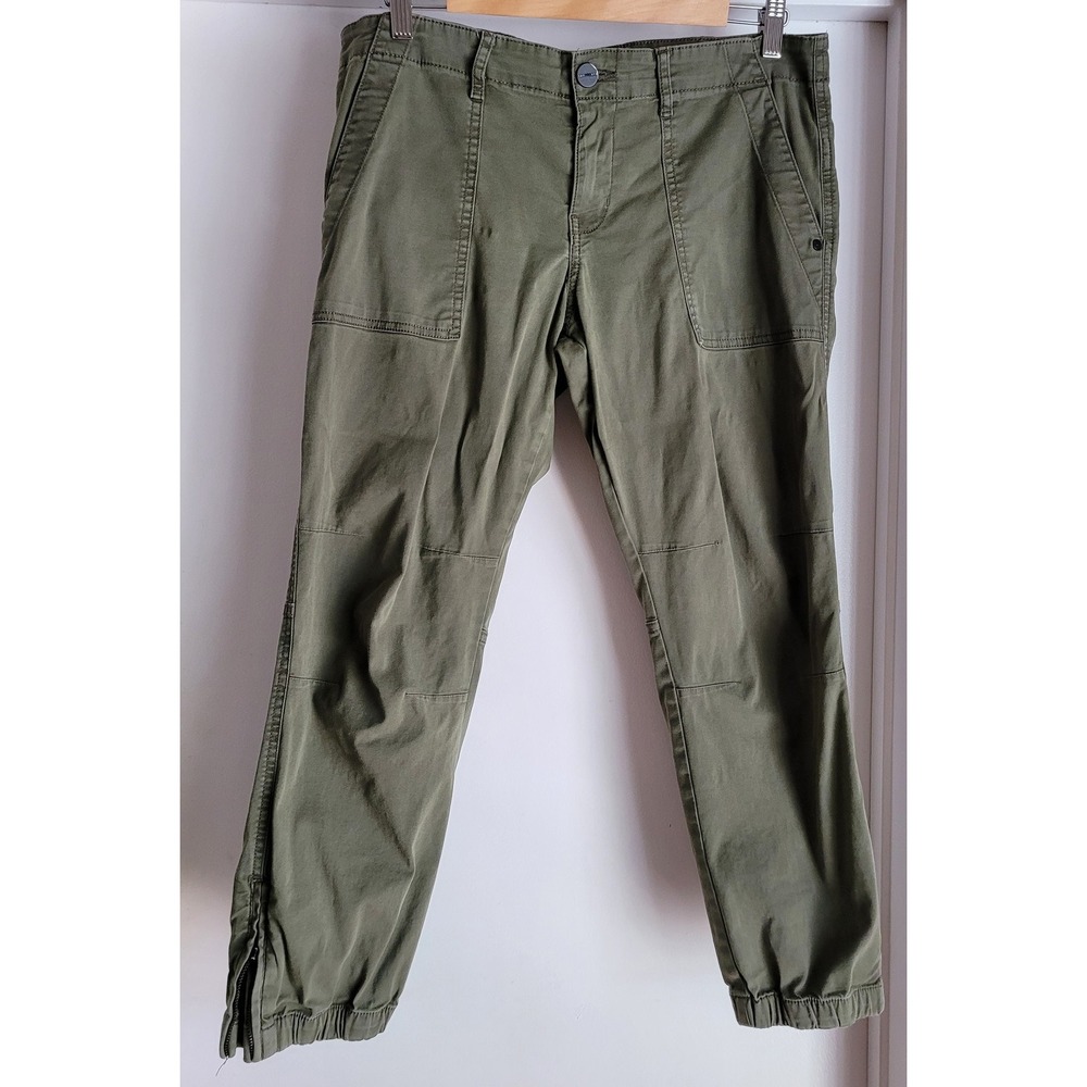 Sanctuary Women's Cargo Pants Size 29 Olive Green Solid Casual Military Cotton